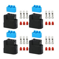 4x สำหรับ Honda K-Series K24 K20 3-Pin Pencucuhan Gegelung Pek Penyambung Plug Perumahan