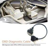 ที่ดีที่สุดขายสำหรับ NISSAN 14 PIN OBD TO OBD2 16 PIN CAR เครื่องอ่านโค้ดสายเคเบิลอะแดปเตอร์ตรวจสอบ