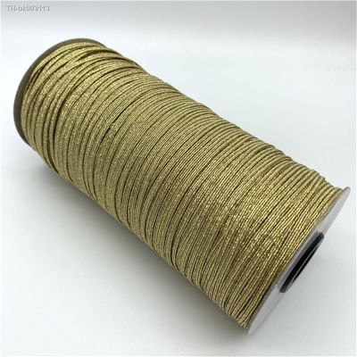 ✑✔ 3mm 6mm 10mm 5yards/Lot Golden High Elastic Sewing Elastic Band Fiat Rubber Band Waist Band Stretch Rope Elastic Ribbon
