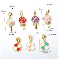 Vietnam Colorful Four-Leaf Clover Pendant diy celet Bead Accessories