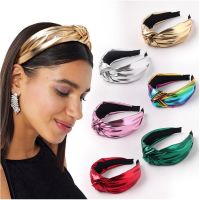 【cw】 New Fashion Hairband Leather Headband Soft Hair Band Turban Accessories Wholesale