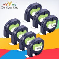 7PK Compatible for DYMO LT Tape 91201 91221 91331 Black on White 12mm For Dymo T-100H LT-100T Plus QX50 XM XR 2000 Label Printer