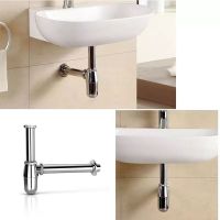 Basin Pop Up Drain Silver Brass Bottle Trap Bathroom Sink Filter Siphon Drains Pop Up Drain Kit P-TRAP Pipe Kitchen Accessory