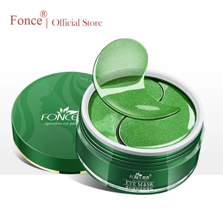 Fonce Deep Sea Seaweed Collagen Crystal Eye Patches 60 Piece Korean Reduce Dark Circles Gel