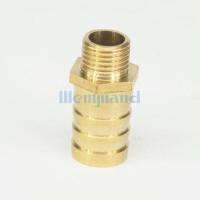 LOT 2 Hose Barb I/D 16mm x 1/4 BSP Male Thread Brass Coupler Splicer Connector Fitting For Fuel Gas Water