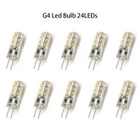 10 ชิ้น G4 หลอดไฟ Led 2 วัตต์ 24led 12 โวลต์ AC220V 3014SMD ประหยัดมินิโคมไฟซิลิโคน 360 มุมลำแสงเปลี่ยนหลอดฮาโลเจน Spotlight โคมระย้า-TIOH MALL