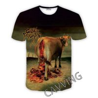 Muzin CAVVING 3D เสื้อพิมพ์ลายวัวเสื้อยืดลำลองฮิปฮอปสไตล์เสื้อยืดฮาราจุกุสำหรับผู้ชาย/ผู้หญิง