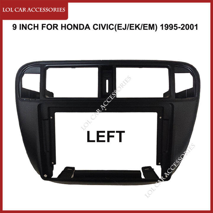 9นิ้วสำหรับฮอนด้าซีวิค-ej-ek-em-1995-2001รถวิทยุ-android-mp5เครื่องเล่นแผงปลอกกรอบ2-din-หัวหน้าหน่วยป้ายสเตอริโอปก