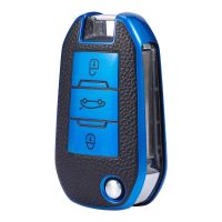 □◈ Plating Skin TPU Car Key Cover Case Shell For Peugeot 208 2008 308 3008 408 508 107 301 Citroen C4 CACTUS C5 DS4 DS5 Holder Fob