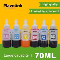 ชุดเติมหมึกเครื่องพิมพ์ Plavetink 70มล. ขวดหมึก Epson T6731 T6733 T6732 T6734 T6735 T6736ตลับหมึกสำหรับ L800 L805 L810