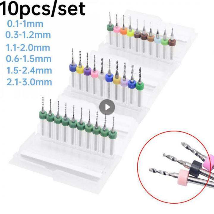 10ชิ้นชุดแผ่นวงจรพิมพ์เจาะบิทคาร์ไบด์ไมโคร-cnc-บิดบิตสำหรับสีเหลืองอำพันอะลูมิเนียม-sheet0-1-1-0-3-1-2-1-1-2-0-0-6-1-5-1-5-2-4-2-1-3-0มม