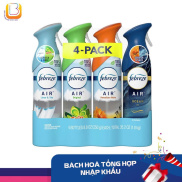 XỊT PHÒNG KHỬ MÙI FEBREZE AIR REFRESHER SPRAY 250G x 4 CHAI MỸ