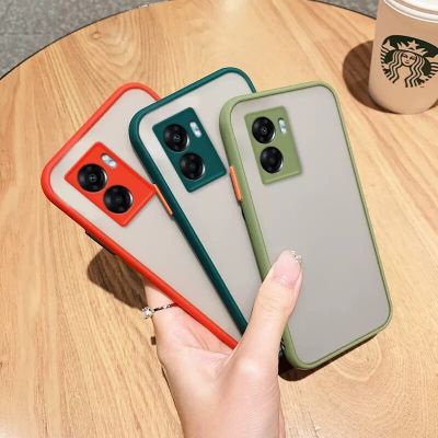 เคสกันกระแทก ปุ่มสีผิวด้าน Case Oppo A77S เคสขอบนิ่มหลังแข็ง เคสออฟโบ้ OPPO A77S ส่งจากไทย