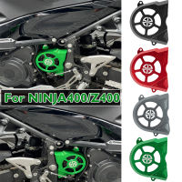 Ultrasupplier สำหรับคาวาซากิ Ninja400 Z400นินจา400 Z 400เฟืองหน้ารถจักรยานยนต์2018 2023โซ่ด้านซ้ายฝาครอบป้องกันอุปกรณ์มอเตอร์ไซค์อะลูมิเนียม CNC