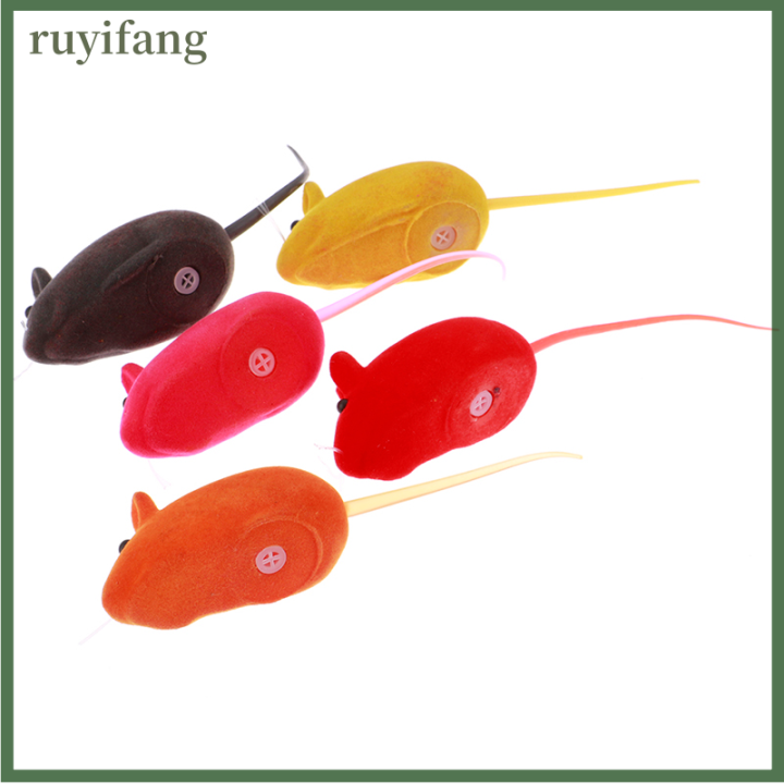 ruyifang-1pcs-little-mouse-ของเล่นแมวเสียงสมจริงสัตว์เลี้ยงของเล่นหนูสำหรับแมวของเล่นเมาส์