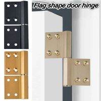 High Quality Aluminum alloy Furniture Accessories Cabinet Hinges Flag shaped Flush Hinges Door Hinge Door Semicircle