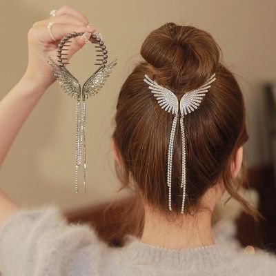 New Butterfly Wings Tassel Clip Ball Hair Accessories