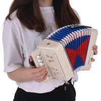 Mini 10-Button Kids Accordion Toy รองรับ Bass Chords 14 Notes With Cleaning Cloth Educational Music Instrument For Children