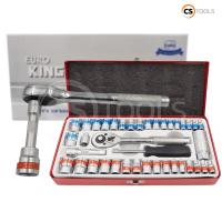 ( Pro+++ ) คุ้มค่า EURO KING TOOLS ชุดเครื่องมือ ประแจ ชุดบล็อก 40 ชิ้น ขนาด 1/4 socket set ราคาดี ประแจ เลื่อน ประแจ ปอนด์ ประแจ คอม้า ประแจ บล็อก