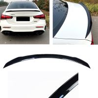 Trunk Lid ด้านหลังสปอยเลอร์ปีกสำหรับ Benz A Class W177 A180 A200 A35 2019-2023 Gloss สีดำ คาร์บอนไฟเบอร์ดู Splitter Lip