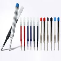 10pcs 424 Ink Gel Pens Refill 98mm blue black Red Replaceable Metal Ballpoint Pen Refills 0.7mm School Writing Office Stationery Pens