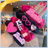 MINBAOYU196810 แฟชั่นสำหรับผู้หญิง ตุ๊กตาบาร์บี้ scrunchie สีทึบทึบ อีลาสติก เชือกมัดผม ที่มัดผม อุปกรณ์เสริมผม ยางรัดผม สำหรับผู้หญิง