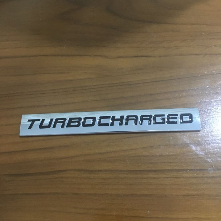 โลโก้ * Turboc harged  งานโลหะ ขนาด* 2 x 15 cm ราคาต่อชิ้น