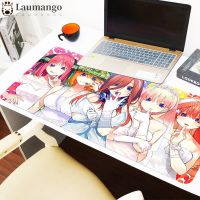 Quintessential Quintuplets แผ่นรองเมาส์อะนิเมะ แผ่นรองเมาส์สำหรับเล่นเกม อุปกรณ์เสริมสำหรับโต๊ะเกม แผ่นรองเมาส์ Xxl แผ่นรองเมาส์ Speed PC