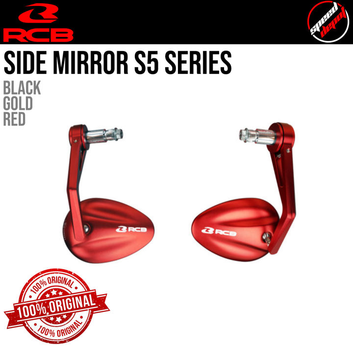 RCB Alloy Side Mirror S5 Series Bar End Type Universal | Racing Boy ...