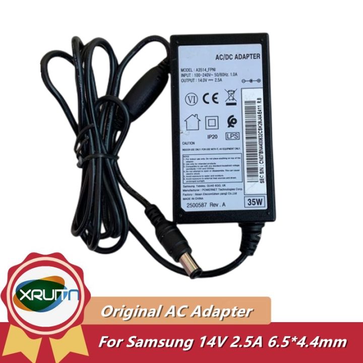 genuine-a3514-fpn-a3514-fpna-a3514-fpni-ac-dc-adapter-charger-for-samsung-sa300-s32f35fuc-lcd-monitor-power-supply-14v-2-5a-35w