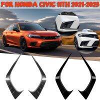 มีดลมฝาครอบกันชนด้านหน้าสำหรับ Honda Civic 11Th รุ่น2021 2022 2023โคมไฟตัดหมอกคิ้วไฟหน้าหุ้มใบมีดห่วงพ่วงลากรถ