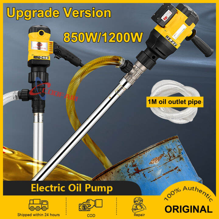 Protable Electric Oil Pump 850W1200W Oil drum pumping device Diesel, Engine oil, Hydraulic oil