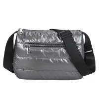 Luxury Space Cotton Shoulder Bags For Women Winter Crossbody Down Bag Designer Wide Shoulder Strap Messenger Bag Sac A Main