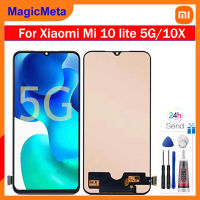 MagicMeta LCD จอ TFT สำหรับ Xiaomi Mi 10 Lite/redmi 10X 5G อะไหล่หน้าจอสัมผัสและ LCD ดิจิไทเซอร์สำหรับ Xiaomi Mi M2002J9G 10 Lite/redmi M2002J9S 10X จอแสดงผล TFT 5G