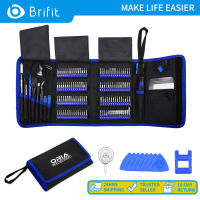 ชุดไขควง Brifit แม่เหล็กซ่อมชุดกดสิว142 In 1ชุดไขควง Torx &amp; กระเป๋าแบบพกพาสำหรับ iPhone iPad MacBook แล็ปท็อปนาฬิกา