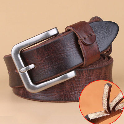 2022 High Quality Belt Mens Genuine Leather Top Layer Pure Leather Pin Buckle Jeans Fashion Belts for Men Luxury Designer nd