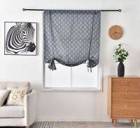 [COD] tree printed finished curtain belt semi-shading cloth balloon blind