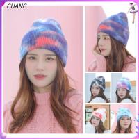 CHANG หมวกแก๊ปลำลอง5สีสำหรับผู้หญิง/ผู้ชาย,หมวกหมวกผู้หญิงให้ความอบอุ่นในฤดูหนาวและฤดูใบไม้ร่วงหมวกไหมพรมถัก