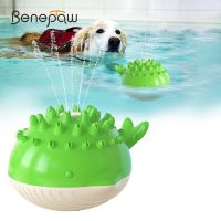 Summer Dog Toys Bouncing Floating Fetch Balls In Pool Water Spray Game Interactive Chew Toys Molar Teeth Cleaning