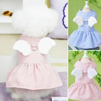 Dog Angel Wings Dress Pet Dress Round Neck Sleeveless Eye-catching Cotton Pet Puppy Pet Supplies Dresses