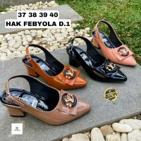 * Febyola Brand รองเท้าส้นสูง มีสายรัดข้อเท้า สําหรับผู้หญิง ไซซ์ 37-40