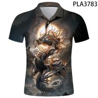 2023 NEW Style New Summer Cool Dragon 3D Printed Polo Shirt Men Fashion Camisas Streetwear Casual Summer Hombres Harajuku Short Sleeve Ropa，Can be customization