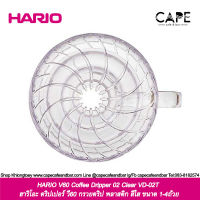 HARIO V60 Coffee Dripper 02  Clear  VD-02T ฮาริโอะ ดริปเปอร์ กรวยดริป พลาสติก สีใส ขนาด 1-4ถ้วย