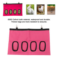 ถุงเก็บฟาง Bunny Feeder Sack ผ้ากันน้ำ Oxford สัตว์เล็กแขวนได้พร้อมตะขอโลหะสำหรับหนูแฮมสเตอร์