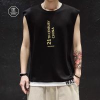 Sleeveless Tank Top Summer♥ ♡ เสื้อกล้ามผู้ชาย เสื้อยืดแขนสั้น Hip Hop บาง ๆ