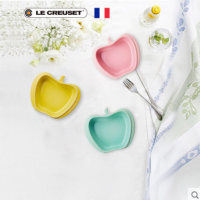 ภาษาฝรั่งเศสคำ LE CREUSET สโตนแวร์ มินิ แอปเปิ้ล แผ่น บ้าน แฟชั่น สร้างสรรค์ ผลไม้ ขนมขบเคี้ยว