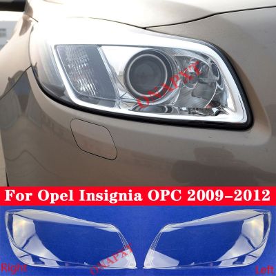 ฝาครอบไฟหน้ารถยนต์สำหรับ Buick Opel เครื่องราชอิสริยาภรณ์ OPC 2009-2012ปลอกเลนส์กระจกโป๊ะไฟแบบโปร่งใสหมวกแก็ป