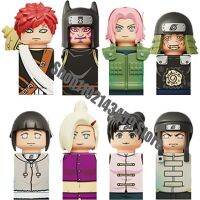 ตุ๊กตา KDL812ตุ๊กตาต่อสู้การ์ตูน Narutos Kankuro Gaara Tenten Yamanaka Ino บล็อกตัวต่อของเล่นประกอบตุ๊กตาของขวัญ