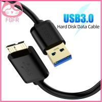 FGFR ฮาร์ดไดรฟ์เสริมชุบทองคุณภาพสูง USB ประเภท3.0-A ไปยังสาย Micro B สายข้อมูล HDD