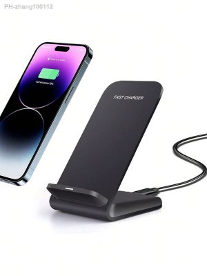 Wireless Charger with Stand for iPhone 14 13 12 Pro XR XS 8 Plus Samsung Galaxy S23 S22 S21 S20 Note 20 10 Google LG etc